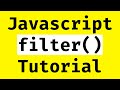 Javascript Array Filter Tutorial