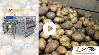 Raynbow sorter for unwashed potatoes | Raytec Vision