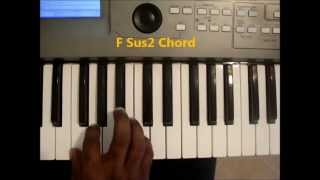 How To Play F Sus2 Chord On Piano (Fsus2)