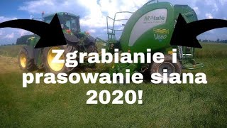 ▶Zgrabianie,Prasowanie siana 2020!✓Nowa  MaChale V660☆ursus c360 i Jochn Deere w akcji!