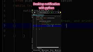Desktop notifier using python | Notification Reminder | Python projects for Beginners
