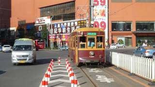 大連市電201路 大連火車站到着 China Dalian Tram Route No. 201