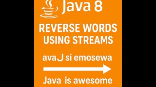 Reverse each word in a sentence using streams #Java8 #Streams #codinginterview