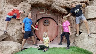 We Built a Hobbit CAVE in our BACK YARD!!