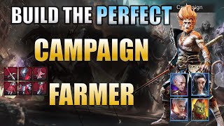 CAMPAIGN FARMER BUILD GUIDE ¦ 100% WINRATE ¦ MASTERIES AND GEARING ¦ RAID SHADOW LEGENDS