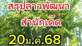 สรุปลาวพัฒนา..ทุกสำนัก....29/1/68