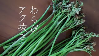 かんたん！蕨（わらび）のアク抜きと保存、食べ方＃わらび#別府 #蕨