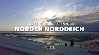 Tiefstehende Sonne das neue Norddeich fast alles fertig gebaut! Familienfreundlicher Urlaub Erholung