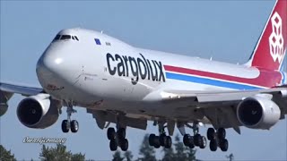 #13 Cargolux LX-VCM Boeing 747-8F Test Flight TakeOff \u0026 Landing @ KPAE Paine Field