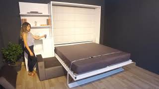 Royal Deep King Wall Bed Electric With Cabinet