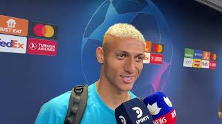 RICHARLISON IN THE MIXED ZONE (Portuguese/Spanish)