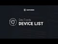 Google Chrome Dev Tools - Device List