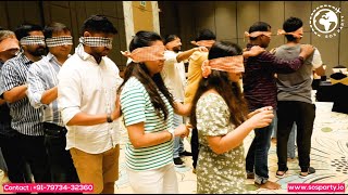 The Blind Snake: Trust Building Team Activity for Corporates | Indoor Team Games | www.sosparty.io