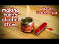 Making a Turbo Alcohol Stove from a Soda Can Using Only Victorinox SAK