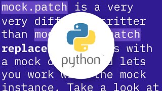 Mocking a class: Mock() or patch()?