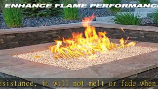 Skyflame 10Lb Silica Sand for Fire Pits and Fireplaces, Heat Proof Base Layer Decoration Under Gas