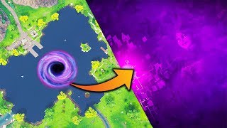 Fortnite Cube Moving Right Now Loot Lake Event Countdown - the cube making a portal to the fortnite