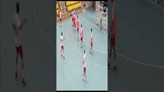 Handball Training - Offensive plans on defense 6:0 part 8