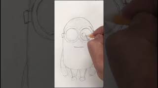 How to Draw Minions - Easy Way #shorts #minions #art #drawing