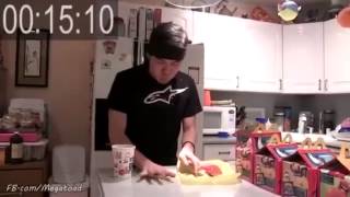 How Matt stonie fastest happy meal