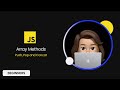 Javascript Array methods push, pop and concat- Beginner tutorial