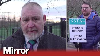 Teachers strike in Scotland over fair pay