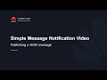 Simple Message Notification (SMN): Publishing a JSON message