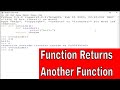 PYTHON TUTORIAL: RETURNING A FUNCTION FROM ANOTHER FUNCTION