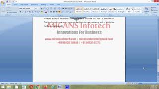 INTRUSION DETECTION USING MACHINE LEARNING TECHNIQUES PYTHON PROJECT 2020