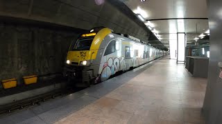 MS08 Desiro departs from Antwerp Central Station