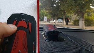 Radar detector V7 Cobra with Aliexpress / Unpacking V7 Radar Detector Test