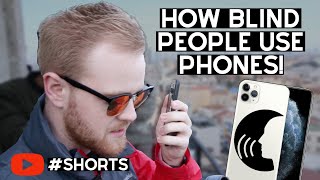 How Blind People Use iPhone and Smartphones | #shorts