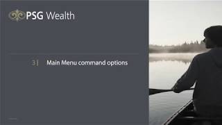 3 - Main menu command options
