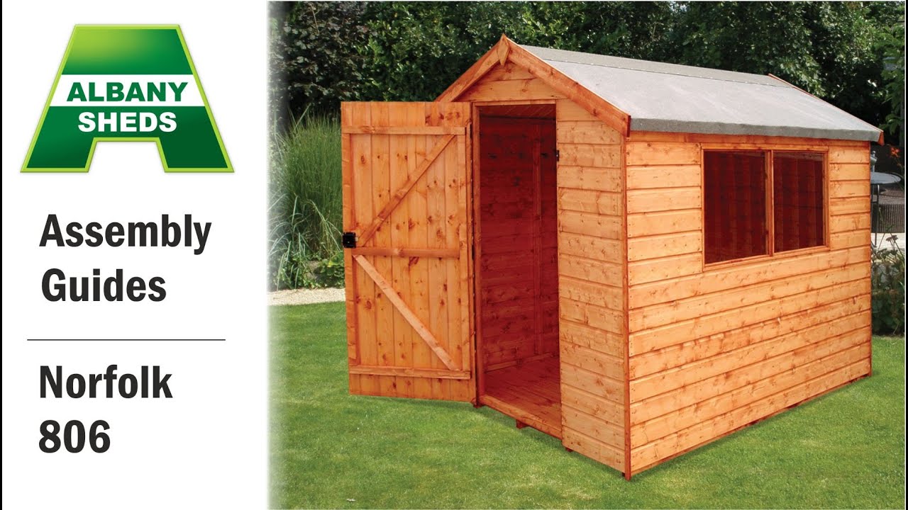 Shed Assembly Guide - Norfolk 806 - YouTube