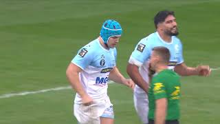 TOP 14 - Essai de Lucas MARTIN (AB) - RC Vannes - Aviron Bayonnais