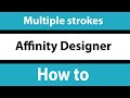 Add multiple strokes to paths in Affinity Designer tutorial