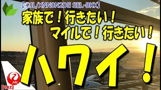 日本航空のマイルを使って、家族旅行でハワイに行きたい！【④JL/XNN0N2DE SEL-BKK】