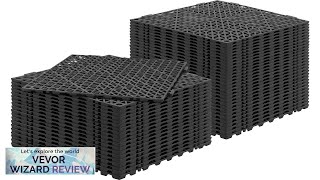 VEVOR Interlocking Tile 50PCS Black Drainage Tiles 12\