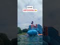 airbag launch but they get progressively higher 🔼 waterpark stevenage funny fail