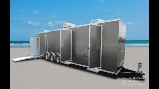 ADA Restroom Trailer +8 Station | Oahu Series - Narrow Body