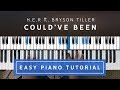 H.E.R. ft. Bryson Tiller - Could've Been EASY PIANO TUTORIAL