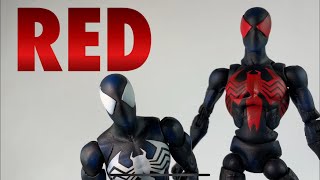 Custom McFarlane symbiote Spider-Man red original emblem 6” action figure review