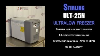 Stirling Ultracold Shuttle ULT-25N ultralow freezer (2543C FREEZER)