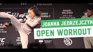 UFC 223: Joanna Jedrzejczyk Open Workouts