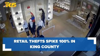 King County retail theft arrests spike 100%