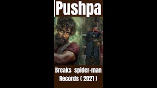 Pushpa and spider man no way home movie box office collection #shorts