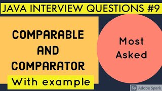 Comparable and Comparator with example / Java Interview Questions