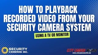How To Playback Recorded Video From Your Security Cameras Inc System