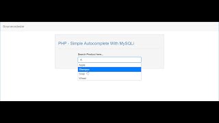 Simple Autocomplete in PHP MySQLi and jQuery UI Tutorial DEMO