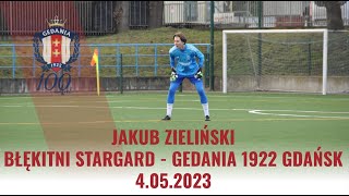 Jakub Zieliński (21.02.2008) Błękitni Stargard - Gedania 1922 Gdańsk, 4.043.2023